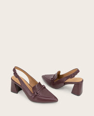 Shop Gentle Souls Dawson Burgundy Leather Slingback | KC | Kenneth Cole BURGUNDY LEATHER