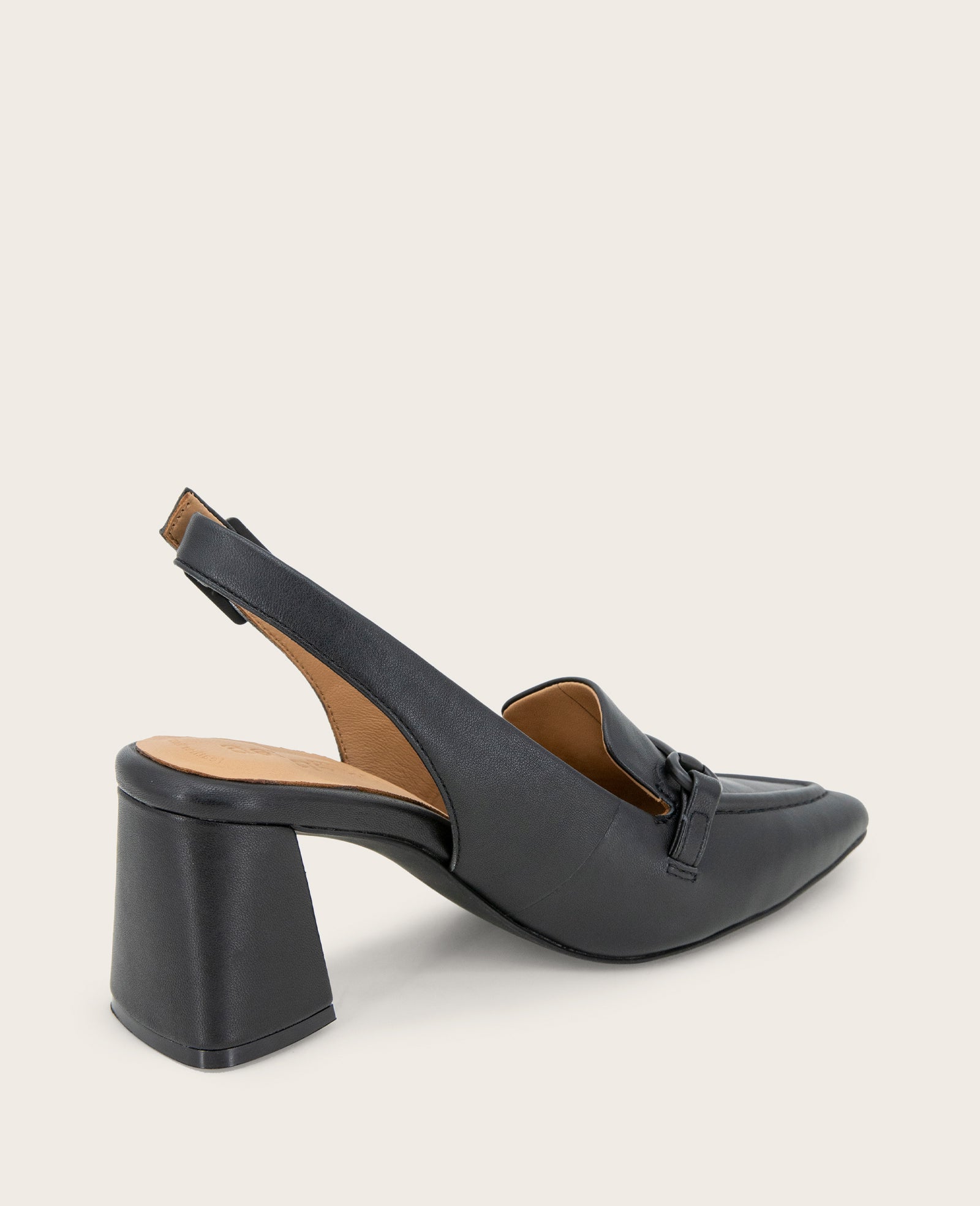 Shop Gentle Souls Dawson Black Leather Slingback | KC | Kenneth Cole BLACK LEATHER