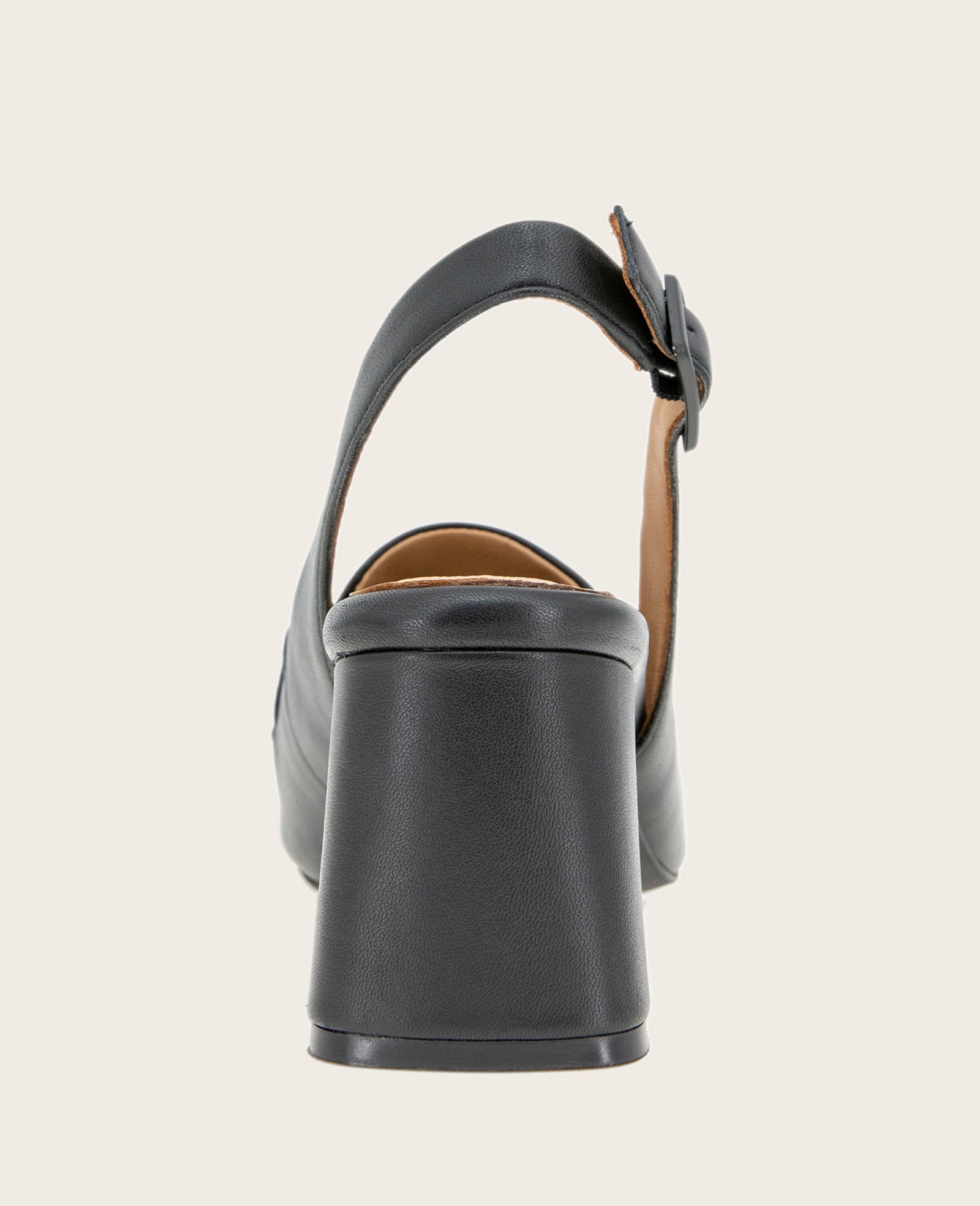 Shop Gentle Souls Dawson Black Leather Slingback | KC | Kenneth Cole BLACK LEATHER