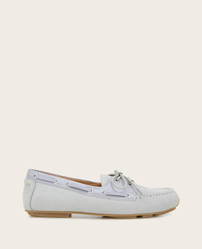 Marina Leather Boat Shoe – Ashley Blue | Gentle Souls by KC | Kenneth Cole ASHLEY BLUE LEATHER