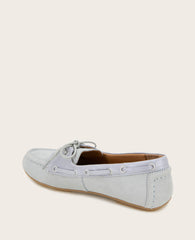 Marina Leather Boat Shoe – Ashley Blue | Gentle Souls by KC | Kenneth Cole ASHLEY BLUE LEATHER